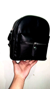 Tas Selempang Ransel Wanita Mini Kulit Sintetis Tebal