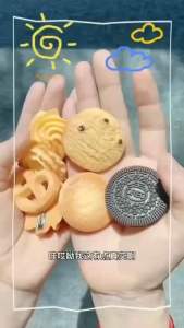 [Ready Stock] Realistic Cookie Hair Clips (1 Set of 7 Pcs)
