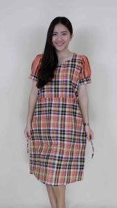 ชุดเดรสผ้าขาวม้า 💎 👗 ✅ ราคาถูก สวยตรงปกใส่สบาย 👠 👚 👕 👟