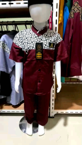 SETELAN KOKO ANAK LAKI LAKI BAJU MUSLIM FALCONN VARIASI BATIK USIA 1 SAMPAI 12 TAHUN