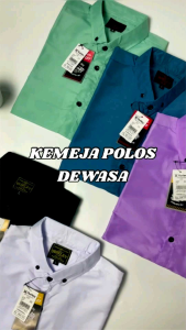 KEMEJA POLOS PRIA WARNA BIRU DENIM LENGAN PENDEK DAN LENGKAP/KEMEJA PREMIUM QUALITY/HEM KEMEJA POLOS SLIM FIT/KEMEJA CASUAL/SIZE M-XXXL