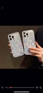 FULL COVER HOLOGRAM FEATHER CASE IPHONE X XS XR XSMAX 11 12 13 14 15 PRO MAX