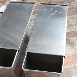Loyang Roti Tawar Tutup / Cetakan roti Tawar Tutup aluminium Tebal / Bread pan / Cake mold / Loyang Roti / Baki Roti