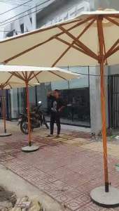 Dù thân gỗ chính tâm 3 mét chưa gồm chân đế