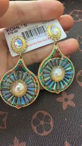 🇲🇾 Ready stock Bohemian drop retro geometric earring