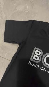 Boss Mens T-Shirt Casual Statement Regular Fit Graphic Print 100% Cotton
