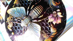 Stiker Sangkar Murai Butterfly 3D