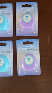 (แพ็ค3)ไหมขัดฟัน กลิ่นมิ้นท์ เคลือบแวกซ์ คสามยาว50เมตร เส้นไหมขนาดมาตราฐาน เหนียวนุ่ม