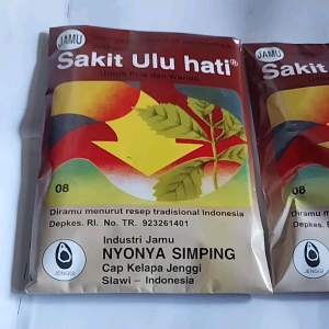JAMU SAKIT ULU HATI 1pak isi 10 bungkus