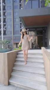 มินิเดรสไหมพรมถัก ใส่ไปทะเล