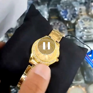 Ready Jam Tangan Wanita Leopard Rantai Stnlis Steel Water Resist Tanggal Aktif