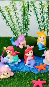 Mermaid Princess Doll Miniature Fish Tank Garden Micro Landscape Ornaments