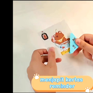 klip kertas/Klip Binder/Klip Sudut Kertas Segitiga Warna Warni