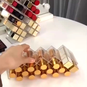 Kotak Lipstik Acrylic 16 Slot Rak Tempat Lipstik Alat Kosmetik Lipstick Organizer Rak Makeup
