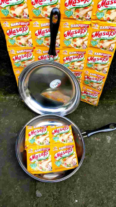 paket hemat beli teflon stainles anti lengket 24cm hemat gratis Masako sachet 8.5gr
