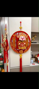 春节新年装饰福到我家福字红果挂件发光LED喜庆乔迁布置用品