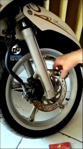 Kunci Gembok Cakram Sepeda Motor Lock Disc Brake Baja Bulat Anti Jebol Moto Lock