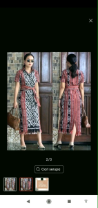 DRESS PESTA TENUN TROSOBAJU TENUN WANITA DRESS CANTIK FREE BELT.