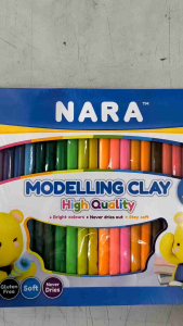 NARA ดินน้ำมันไร้สารพิษ รุ่น BX-1000-24 1000กรัม 24 สี 24 แท่ง 1 กิโล