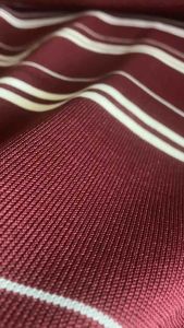 Kain rib bur poliester merah maroon untuk jaket hoodie jogger premium tebal polos dan salur warna