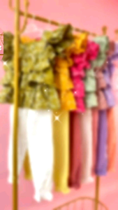 Little Vella Floral Eyelet Sleeveless Ruffled Layered Top with Harem Pants ( 3-10 Years Old)