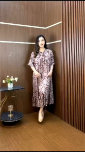 Terbaru Daster Wanita Yolla Motif || Daster Lengan Pendek Permata || Dress Motif Bunga Kekinian || Daster Viral Termurah