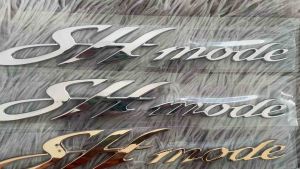 Tem chữ nổi Shmode  hàng gia công như zin (giá 1 cặp)