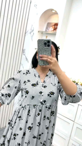 DRESS DESSY//DASTER ANNISA DAILY//MIDI DRESS RAYON PENDEK KEKINIAN