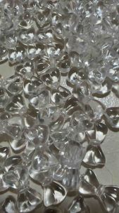 80 pcs transparent bow bead Ribbon Clear Acrylic Beads For DIY Jewelry Accessories size 10 X 18 mm x thick 5 mm