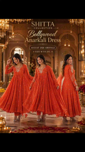 [PRE-ORDER] 2026 AUG NEW ARRIVALS BOLLYWOOD ANARKALI DRESS WOMEN WITH EMBROIDERY SEQUINS WORK ( DELIVERY 10 WORKING DAYS) ETA: 2026-12-30 | EMBROIDERY PARTY WEAR INDIAN PUNJABI SUIT WITH DUPATTA SIZE M TO 2XL | DINNER DRESS | EMBROIDERED ANARKALI DRESS