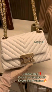 Tas Wanita Import Cantik KIYOTO - Tas Selempang Wanita Terbaru Kekinian 2023 - Tas 2 in 1 - Tas Cewe Terbaru - Tas Wanita - Tas Wanita Murah - Tas Import Wanita - Tas Genggam Wanita - Tas Selempang Wanita