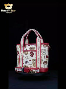Henneybear - H1140 ลายEuro กระเป๋าทรงถือ กระเป๋าสะพายข้างทรงสวย ใส่ของจุใจ กระเป๋าคาดอก COD