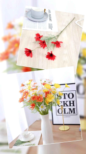 Bunga Aster Chamomile AF59 Artificial Small Daisy Wedding Bridal Bouquet Flower