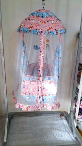Ayunan Bayi Kelambu Resleting + Mainan Gantungan