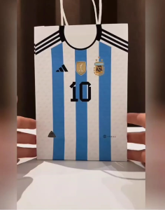 Messi Career Tribute Edition Playing Cards with storage tin and tote bag Gift Set