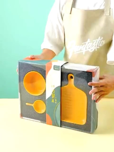 4 in 1 Baking Tray Gift Peralatan Makan Kitchenware Set 23H1A55