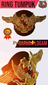 ring kacu tumpuk sayap garuda logam tebal terbaru smp sma penggalang penegaka