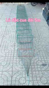 Lú Bát Quái Đặc Cua 18 khung ( 30x50cm và 26x36cm) mắt lưới 7p(35cm). lưới đậu 18dài 5m