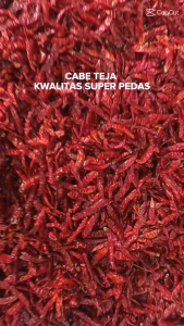 Cabe Kering Teja Kwalitas super pedas 1 kg packing