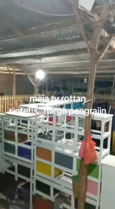 Meja TV Rotan Sintetis 5 Datar Promo