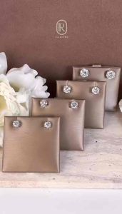 Solena Earrings 5mm-8mm ต่างหูอัญมณีคุณภาพสูงเทียบเท่าเพชรแท้ (ไม่ใช่CZ)ตัวเรือนเงินแท้ พร้อมใบWarranty card