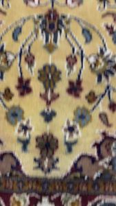 "Luxurious Handcrafted Persian Carpet from Pakistan - Thick Pile Silk and Wool 5x3 ft (150x90 cm)"