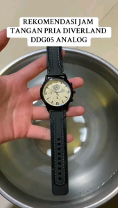 TERLARIS JAM TANGAN KASUAL PRIA / JAM TANGAN PRIA ORIGINAL / JAM TANGAN DIVERLAND DDG05 TALI RUBBER CRONO VARIASI