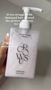 (GROWUS) Damage Therapy Shampoo 500ml - Pearl Infused Shampoo