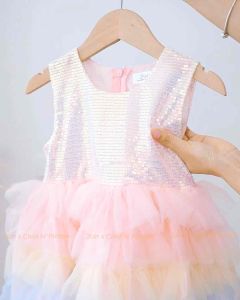 Váy Công Chúa RainbowVáy dự tiệc bé gái