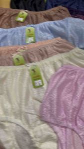 กางเกงยกโหล 12ตัว ผ้าลื่น ผ้าสายฝน ตราสาวสมัย ขนาด L/XL/2XL/3XL