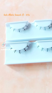 bulu Mata bawah B 65x isi Ecer 1 pasang 1 Pcs Gratis Tutup Mika