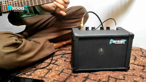 Ampli Gitar Listrik -Ampli Gitar Mini 4 inch sudah Distorsi+Aux+ Headphone