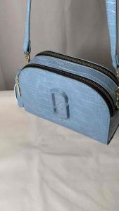 Marc Jacobs The Snapshot Croc-Embossed Camera Bag – Air Blue
