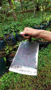 Cangkul Kebun Pacul Sawah Baja Sambung Tajam Tebal Anti Lengket